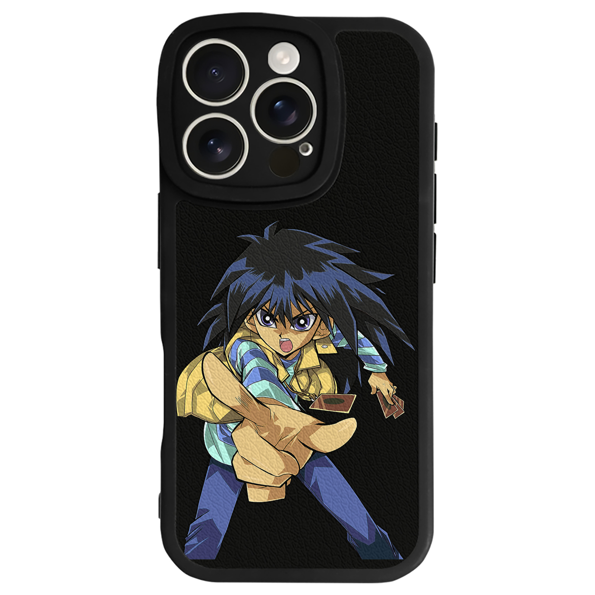 （画像用） 遊☆戯☆王 Yu-Gi-Oh! 【iPhone 16シリーズ対応】シリコンスマホケース（レザー調） 材質：シリコン